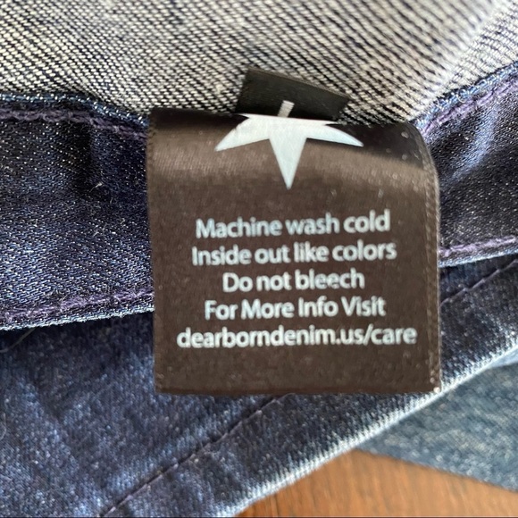 Dearborn Denim Distressed Dark Navy Stretch Jeans Size 31x29 - Picture 7 of 15